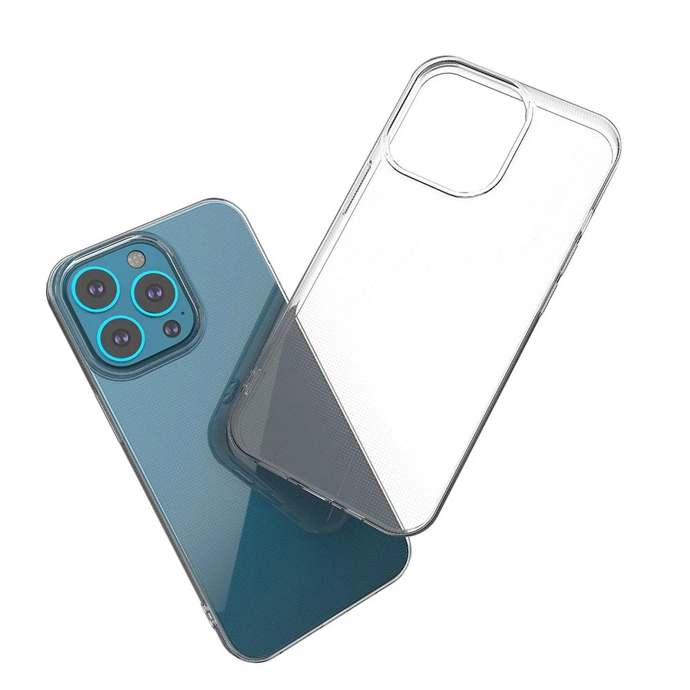 Crystal Clear Ultra-thin TPU Cell Phone Protective Case for iPhone 13 Pro 6.1 inch - 5