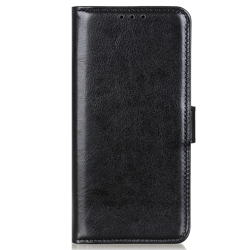 Crazy Horse All-round Protection Wallet Leather Phone Stand Case for iPhone 13 Pro 6.1 inch - Black - 2