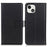 Shockproof Leather Magnetic Clasp Stand Wallet Design Phone Case Shell for iPhone 13 6.1 inch - Black - 1
