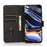 KHAZNEH PU Leather Phone Wallet Design Cover Case with Stand for iPhone 13 mini 5.4 inch - Black - 5
