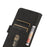 KHAZNEH PU Leather Phone Wallet Design Cover Case with Stand for iPhone 13 mini 5.4 inch - Black - 6