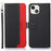 KHAZNEH RFID Design Litchi Texture Anti-theft Swiping Function Leather Phone Case for iPhone 13 6.1 inch - Black - 1