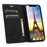 Auto-absorbed Folio Flip PU Leather Wallet Stand Phone Cover Shell for iPhone 12 / 12 Pro 6.1 inch - Black - 4