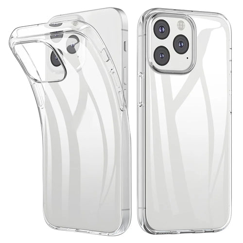 Anti-fingerprint Clear Flexible TPU Phone Case Shell for iPhone 13 Pro Max 6.7 inch - 1