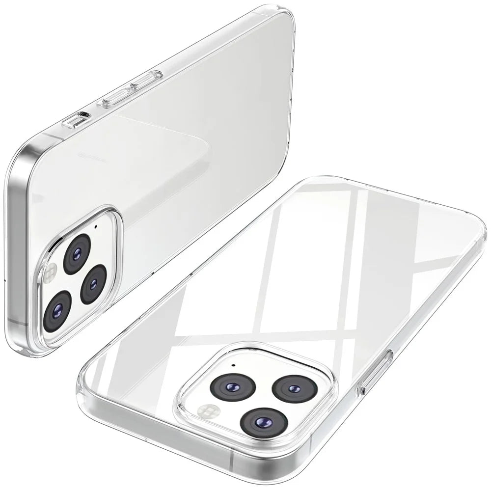 Anti-fingerprint Clear Flexible TPU Phone Case Shell for iPhone 13 Pro Max 6.7 inch - 2