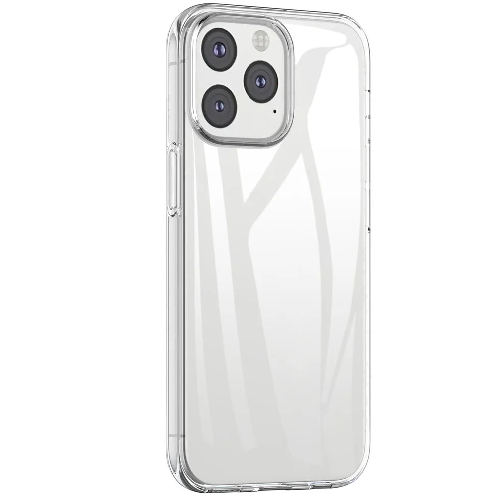 For iPhone 13 6.1 inch Soft TPU Crystal Transparent Anti-fingerprint Shockproof Protective Cover - 7