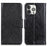 Full Protection Nappa Texture Split Leather Stand Wallet Phone Cover Case for iPhone 13 Pro 6.1 inch - Black - 1