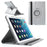 360 Degree Rotating Litchi Leather Smart Case for iPad Air - Silver - 1