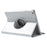 360 Degree Rotating Litchi Leather Smart Case for iPad Air - Silver - 4