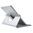 360 Degree Rotating Litchi Leather Smart Case for iPad Air - Silver - 5