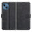 For iPhone 13 mini 5.4 inch Folio Flip Leather Wallet Case Phone Cover Shell with Foldable Stand - Black - 1