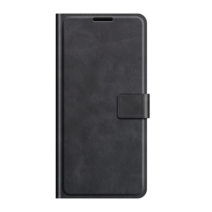 For iPhone 13 mini 5.4 inch Folio Flip Leather Wallet Case Phone Cover Shell with Foldable Stand - Black - 2