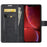 For iPhone 13 mini 5.4 inch Folio Flip Leather Wallet Case Phone Cover Shell with Foldable Stand - Black - 4