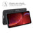 For iPhone 13 mini 5.4 inch Folio Flip Leather Wallet Case Phone Cover Shell with Foldable Stand - Black - 6