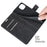 For iPhone 13 mini 5.4 inch Folio Flip Leather Wallet Case Phone Cover Shell with Foldable Stand - Black - 7