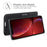 For iPhone 13 Case Litchi Texture Shockproof Leather Wallet Phone Cover - Black - 3