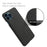 Cloth Coated Hard Plastic Phone Case Cover for iPhone 13 Pro 6.1-inch - Black - 2