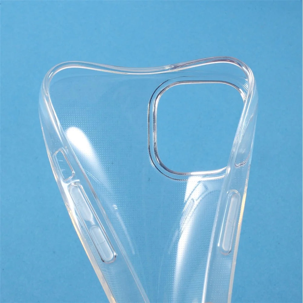 Crystal Clear Design Non-Slip 2mm Thick Soft TPU Shockproof Protective Cover for iPhone 13 6.1 inch - 7