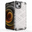 Honeycomb Pattern Phone Shell TPU + PC Hybrid Case Cover for iPhone 13 6.1 inch - Grey - 2
