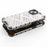 Honeycomb Pattern Phone Shell TPU + PC Hybrid Case Cover for iPhone 13 6.1 inch - Grey - 3