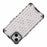 Honeycomb Pattern Phone Shell TPU + PC Hybrid Case Cover for iPhone 13 6.1 inch - Grey - 4