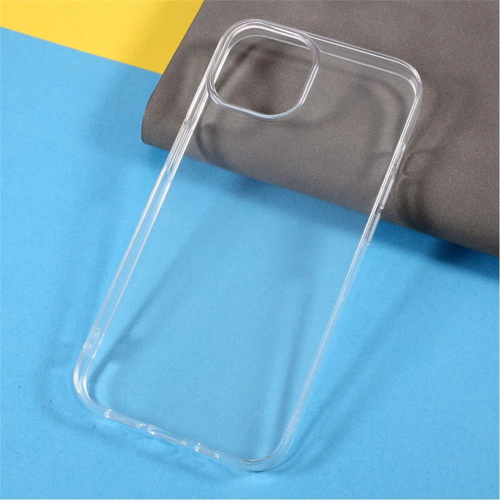 High Definition Crystal Clear Shock Absorption 1.5 mm Thick TPU Rubber Gel Case for iPhone 13 mini / 12 mini - 2