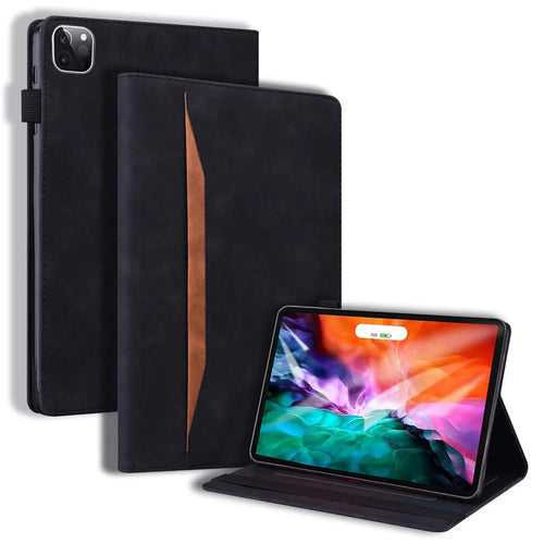 Leather Stand Tablet Cover for iPad Air 11 (2026) / (2025) / (2024) / Pro 11 (2022) /  (2021) / (2020) / (2018) / Air (2020) / Air (2022) - Black - 1