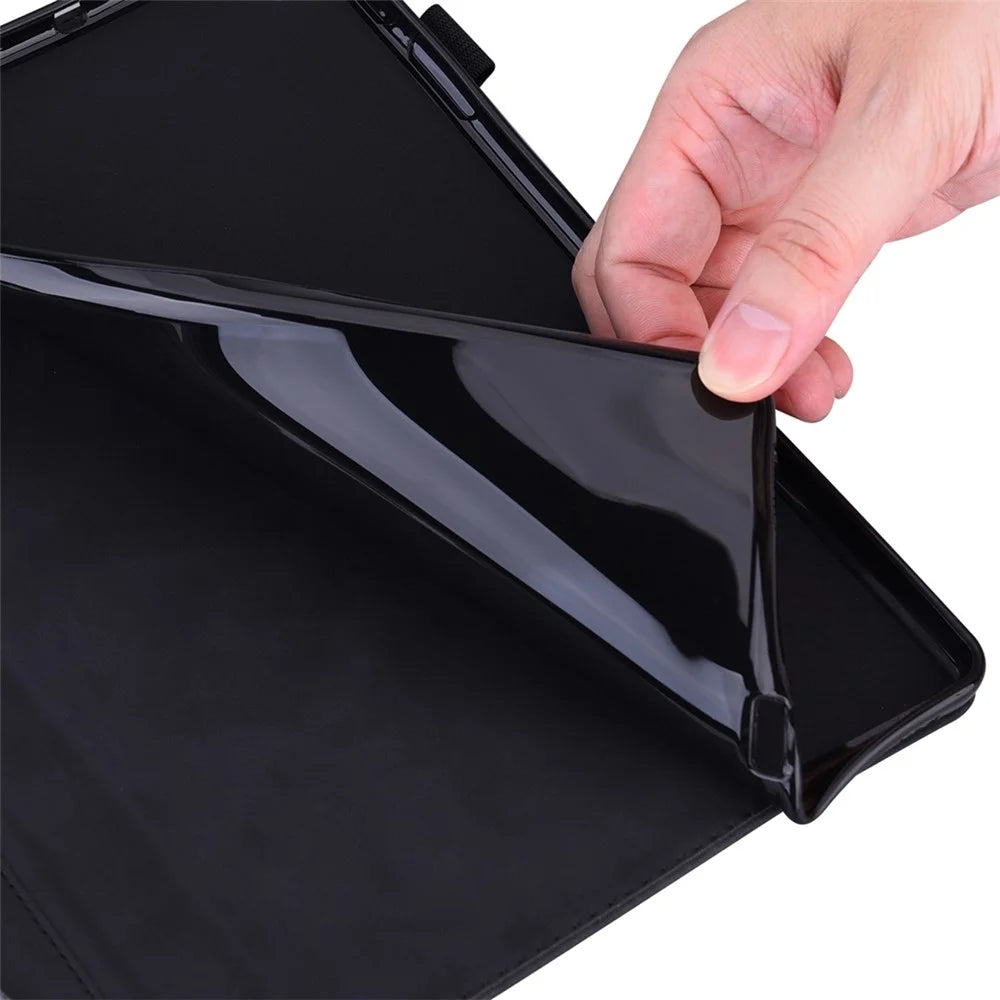Leather Stand Tablet Cover for iPad Air 11 (2026) / (2025) / (2024) / Pro 11 (2022) /  (2021) / (2020) / (2018) / Air (2020) / Air (2022) - Black - 5