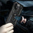 Military Grade PC TPU Shockproof Protection Case for iPhone 13 Pro Max 6.7 inch with Car Mount Rotary Ring Kickstand - Black - 3