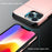 Slide Card Holder Anti-drop protective PC + TPU Hybrid Back Phone Case for iPhone 13 mini 5.4 inch - Grey - 2