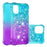 Gradient Quicksand Series Flowing Liquid Floating Soft TPU Cover for iPhone 13 6.1 inch - Sky Blue/Purple - 1
