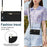 Shockproof Kickstand Design PU Leather Coated TPU Hybrid Case Phone Shell with Lanyard for iPhone 12 / 12 Pro - Black - 5