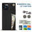 Shockproof Kickstand Design PU Leather Coated TPU Hybrid Case Phone Shell with Lanyard for iPhone 12 / 12 Pro - Black - 7
