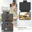 Auto Wake / Sleep Function Multiple Angle Kickstand Leather Tablet Case Shell with Card Holder for iPad Pro 11 (2022) /  (2021) / (2020) / (2018) / Air (2022) / (2020) - Black - 7