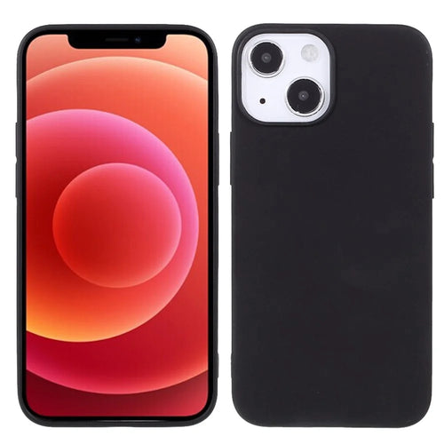 For iPhone 13 6.1 inch Matte Soft TPU Lightweight Anti-Scratch Shockproof Phone Case - Black - 1