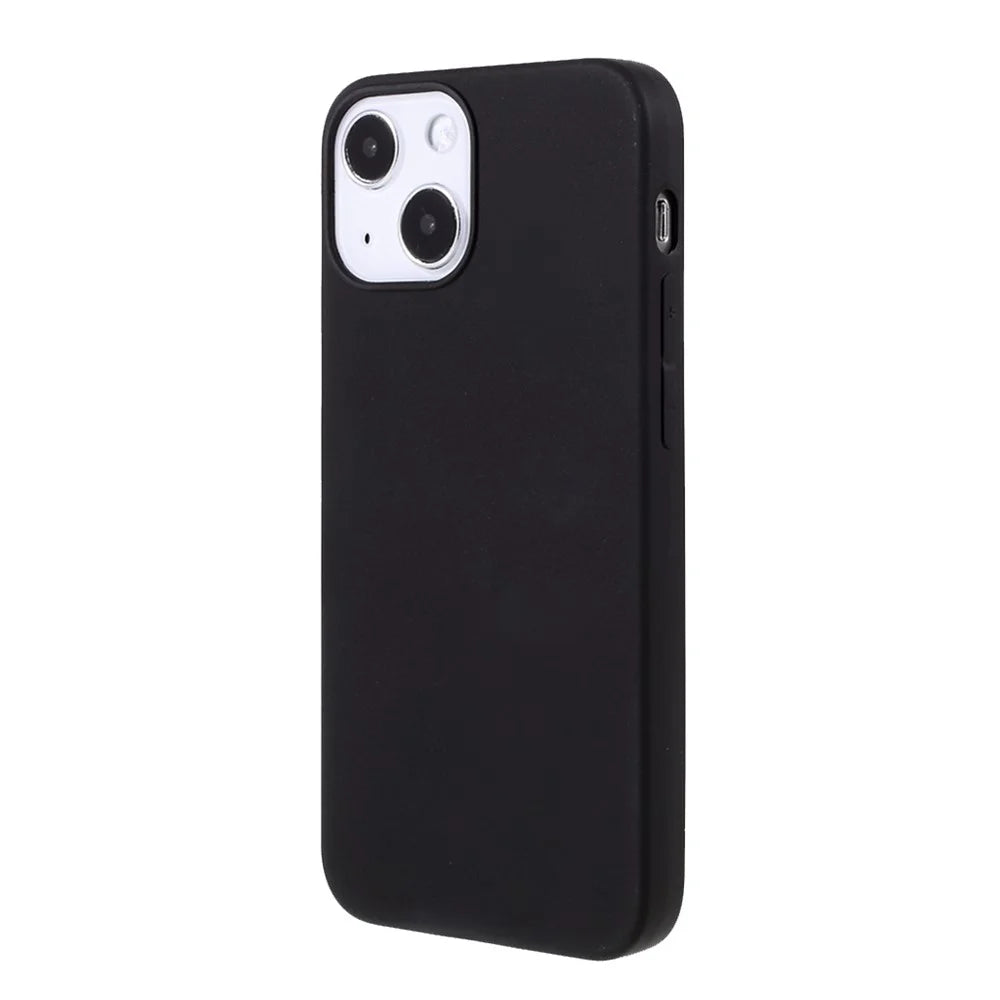 For iPhone 13 6.1 inch Matte Soft TPU Lightweight Anti-Scratch Shockproof Phone Case - Black - 3