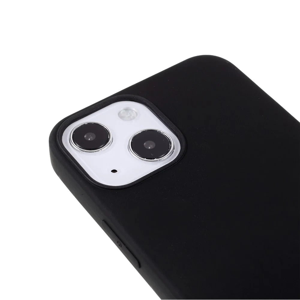 For iPhone 13 6.1 inch Matte Soft TPU Lightweight Anti-Scratch Shockproof Phone Case - Black - 6