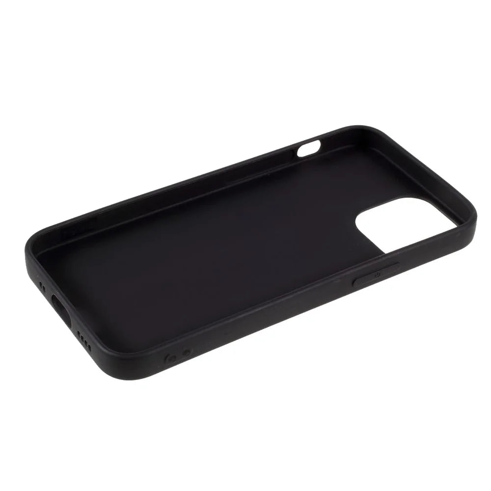 For iPhone 13 6.1 inch Matte Soft TPU Lightweight Anti-Scratch Shockproof Phone Case - Black - 7
