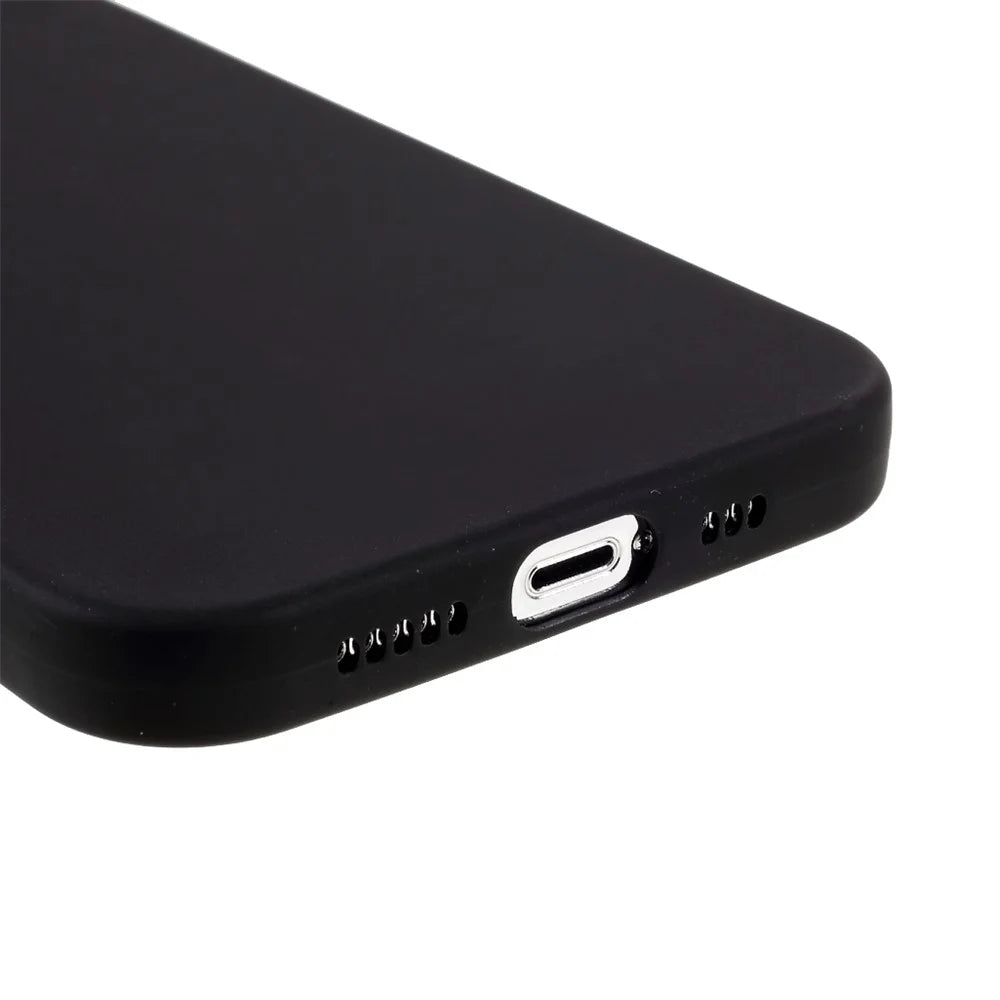Matte Soft TPU Mobile Phone Case for iPhone 13 Pro Max 6.7-inch - Black - 5