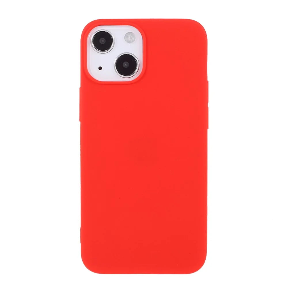 Matte TPU Phone Case Soft Phone Cover for iPhone 13 mini 5.4 inch - Red - 2