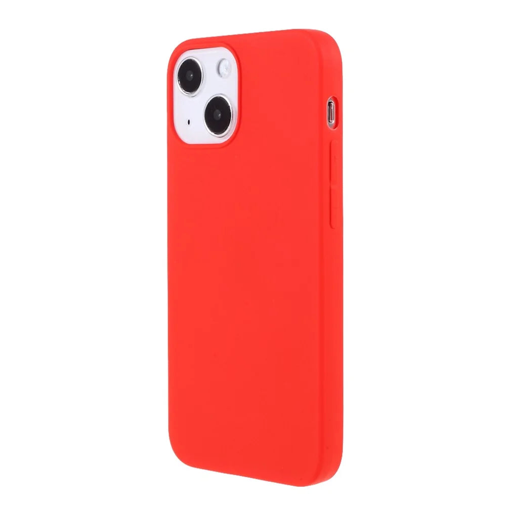Matte TPU Phone Case Soft Phone Cover for iPhone 13 mini 5.4 inch - Red - 3