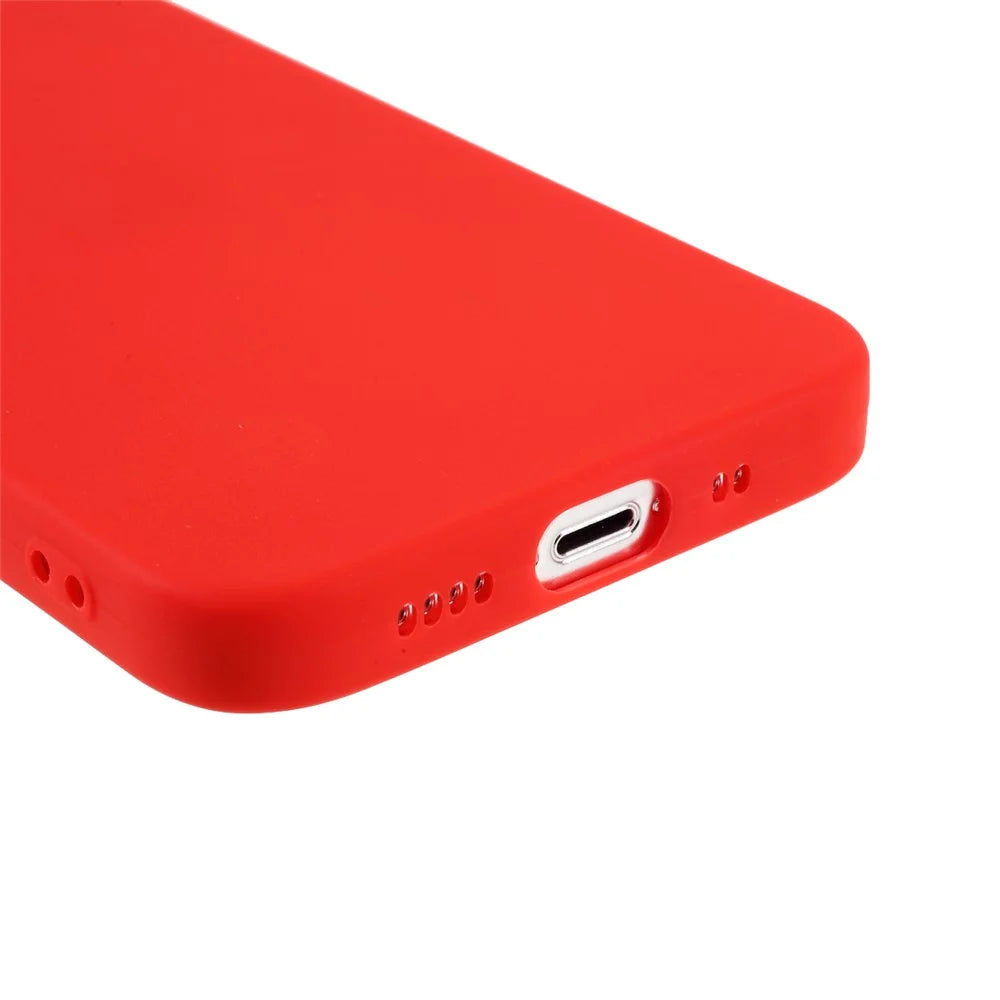 Matte TPU Phone Case Soft Phone Cover for iPhone 13 mini 5.4 inch - Red - 5