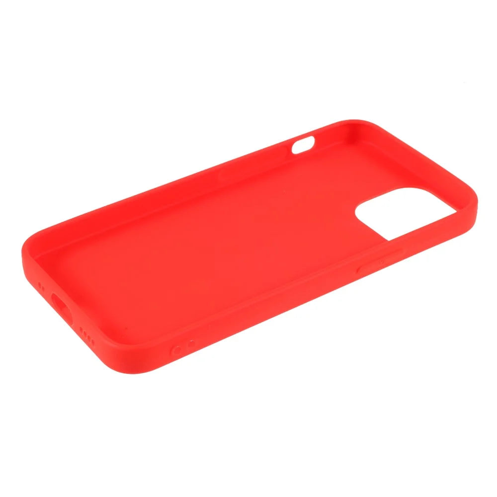 Matte TPU Phone Case Soft Phone Cover for iPhone 13 mini 5.4 inch - Red - 7