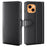 For iPhone 13 Split Leather Full Protection Phone Shell Protective Case with Waller Stand - Black - 1