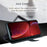 For iPhone 13 Split Leather Full Protection Phone Shell Protective Case with Waller Stand - Black - 3