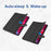 ENKAY HAT PRINCE Trifold Stand Folio Protective Case Cover with Auto Wake / Sleep for iPad Pro 11 (2022) /  (2021) / (2020) - Black - 2