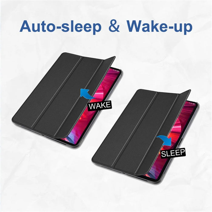 ENKAY HAT PRINCE Trifold Stand Folio Protective Case Cover with Auto Wake / Sleep for iPad Pro 11 (2022) /  (2021) / (2020) - Black - 2