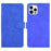 Skin-Touch PU Leather Wallet Case Flip Protective Phone Cover for iPhone 13 Pro 6.1 inch - Blue - 1