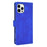 Skin-Touch PU Leather Wallet Case Flip Protective Phone Cover for iPhone 13 Pro 6.1 inch - Blue - 3