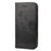 Well-protected Butterfly Flower Imprint Leather Wallet Phone Stand Case for iPhone 13 6.1 inch - Black - 2